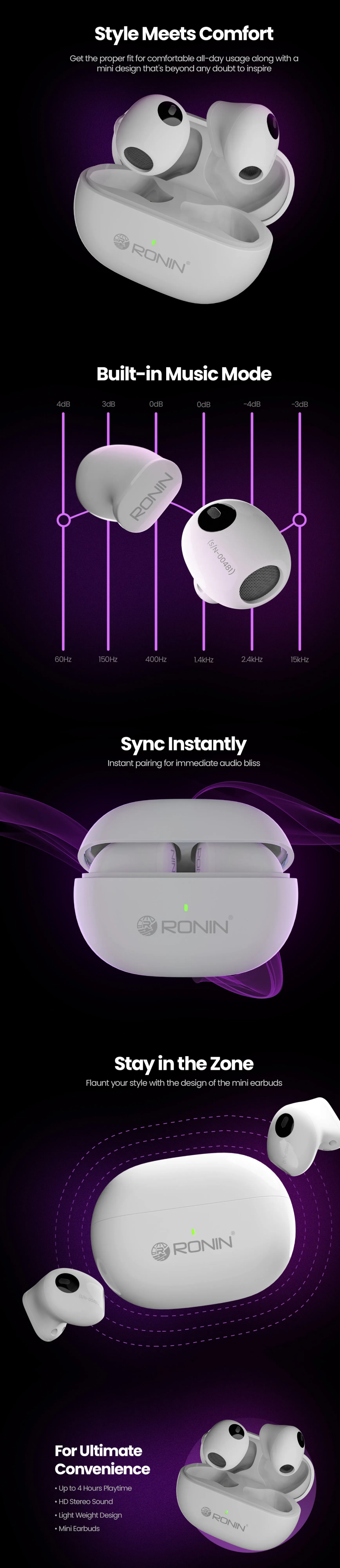 Ronin R-290 Mini Earbuds 1 5